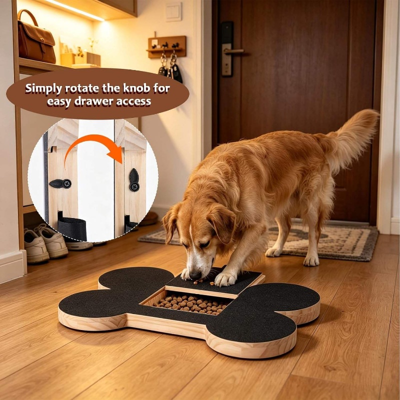 Suction Cup Dog Tug Toy - لوح خشبي لخدش الكلاب مع صندوق