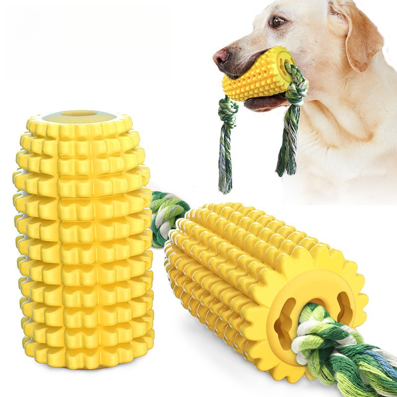 Dog Rope Toy Aggressive Chewers - لعبة مضغ الكلب على شكل ذرة