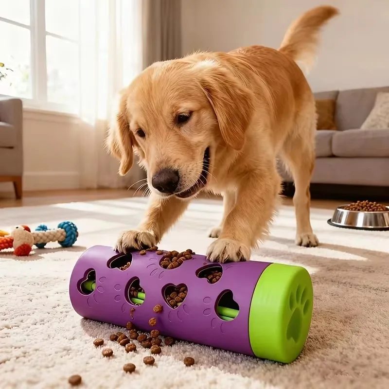 Rubber Treat Dispensing Dog Toy - لعبة مطاطية توزع المكافآت للكلاب، مقاومة
