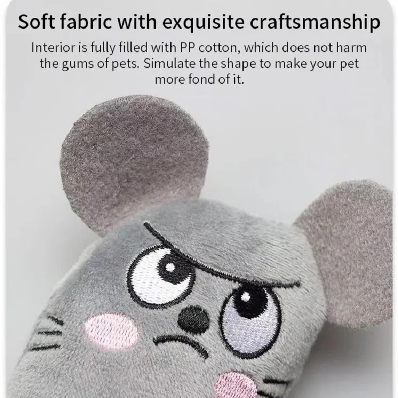 Catnip Interactive Plush Mouse - لطيف القط اللعب مضحك التفاعلية أفخم