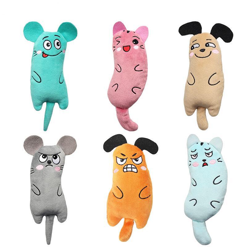 Catnip Interactive Plush Mouse - مضحك الحيوانات الأليفة القطيفة التطريز النعناع