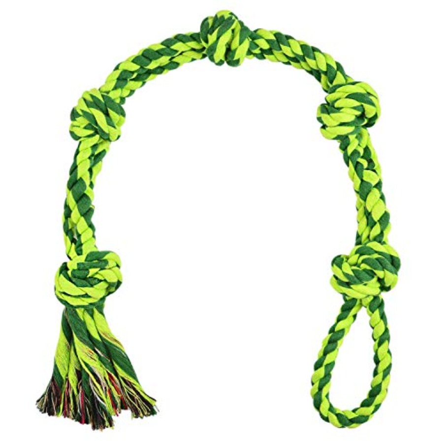 Dog Rope Toy Aggressive Chewers - ألعاب للكلاب الكبيرة والمضغوطة بشكل عنيف،