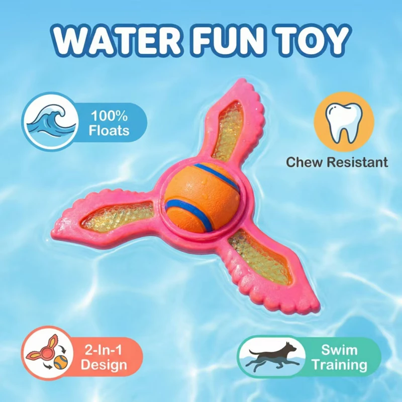 Flying Disc Dog Training Toy - لعبة قرص طائر تفاعلية للكلاب مقاومة