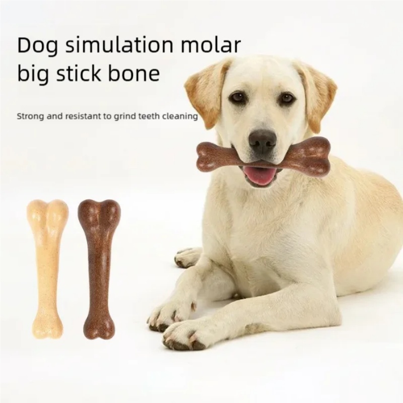Teeth Cleaning Dog Chew Bone - لعبة مضغ للكلاب على شكل عظم،