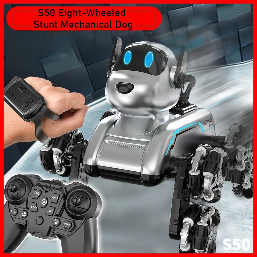 Dog Toys - S50 روبوت ذكي الكلب لفتة الاستشعار