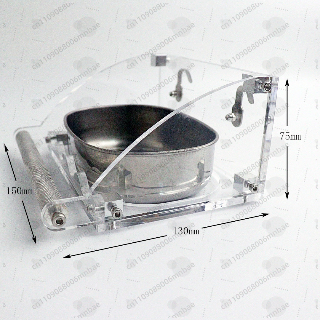 Pet Feeders - صندوق طعام للببغاء من الفولاذ المقاوم