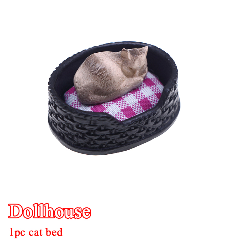 Pet Beds - 1/12 دمية محاكاة سرير قطة صغير