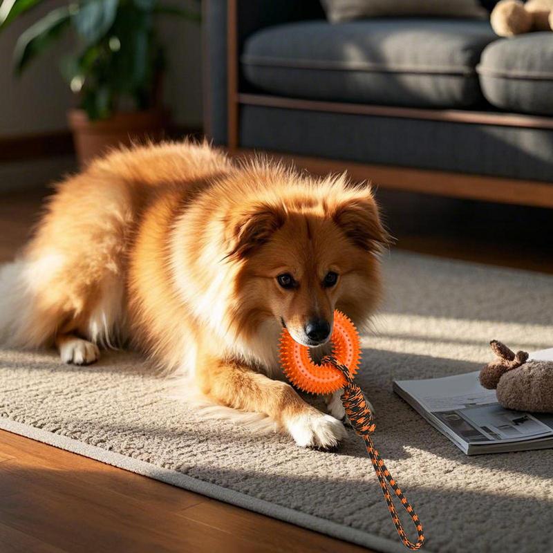 Dog Rope Toy Aggressive Chewers - ألعاب صار للكلاب حلقة شائكة للمضغ