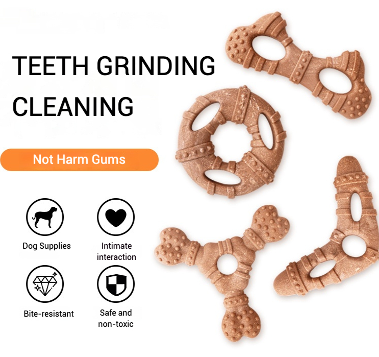 Teeth Cleaning Dog Chew Bone - تقليد العظام المولي لعبة الكلب دائم
