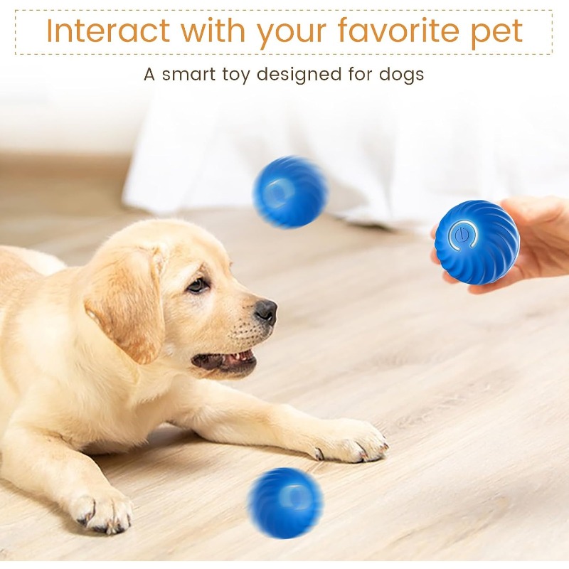 كرة لعبة تفاعلية للكلاب تعمل ع - مراجعة Automatic Moving Dog Ball وسعره