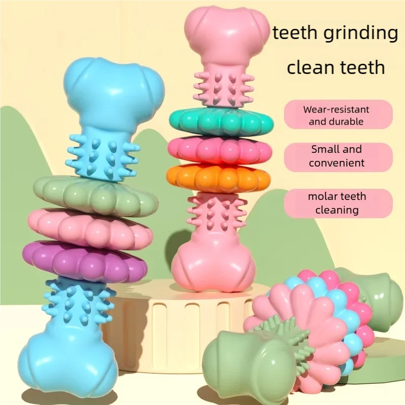 لعبة مضغ للكلاب من مادة TPR مت - مراجعة Teeth Cleaning Dog Chew Bone وسعره