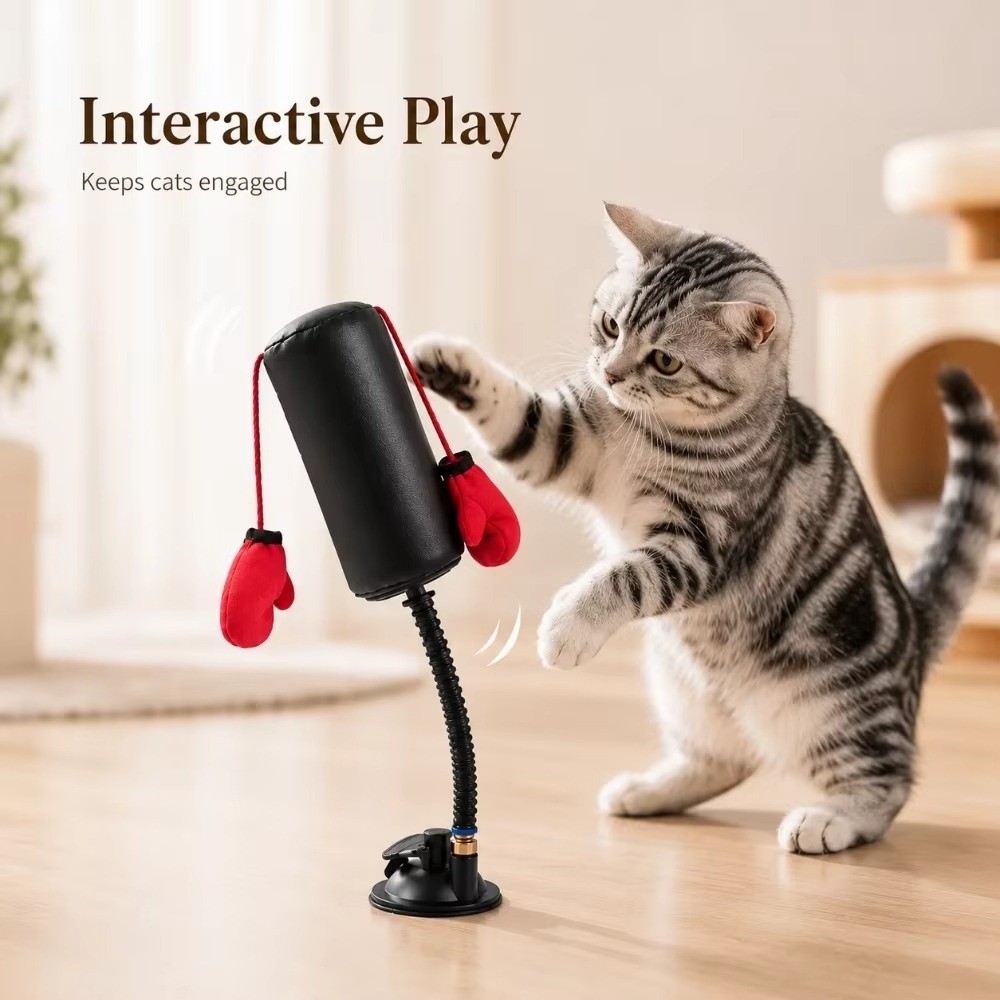 لعبة قتال القطط بقاعدة شفط، قا - مراجعة Interactive Squeaky Plush Dog Toy وسعره