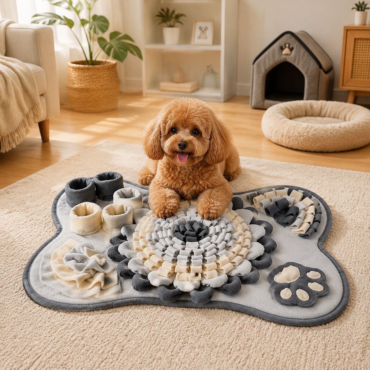 بساط تناول الطعام التفاعلي للك - مراجعة Snuffle Mat For Dogs وسعره