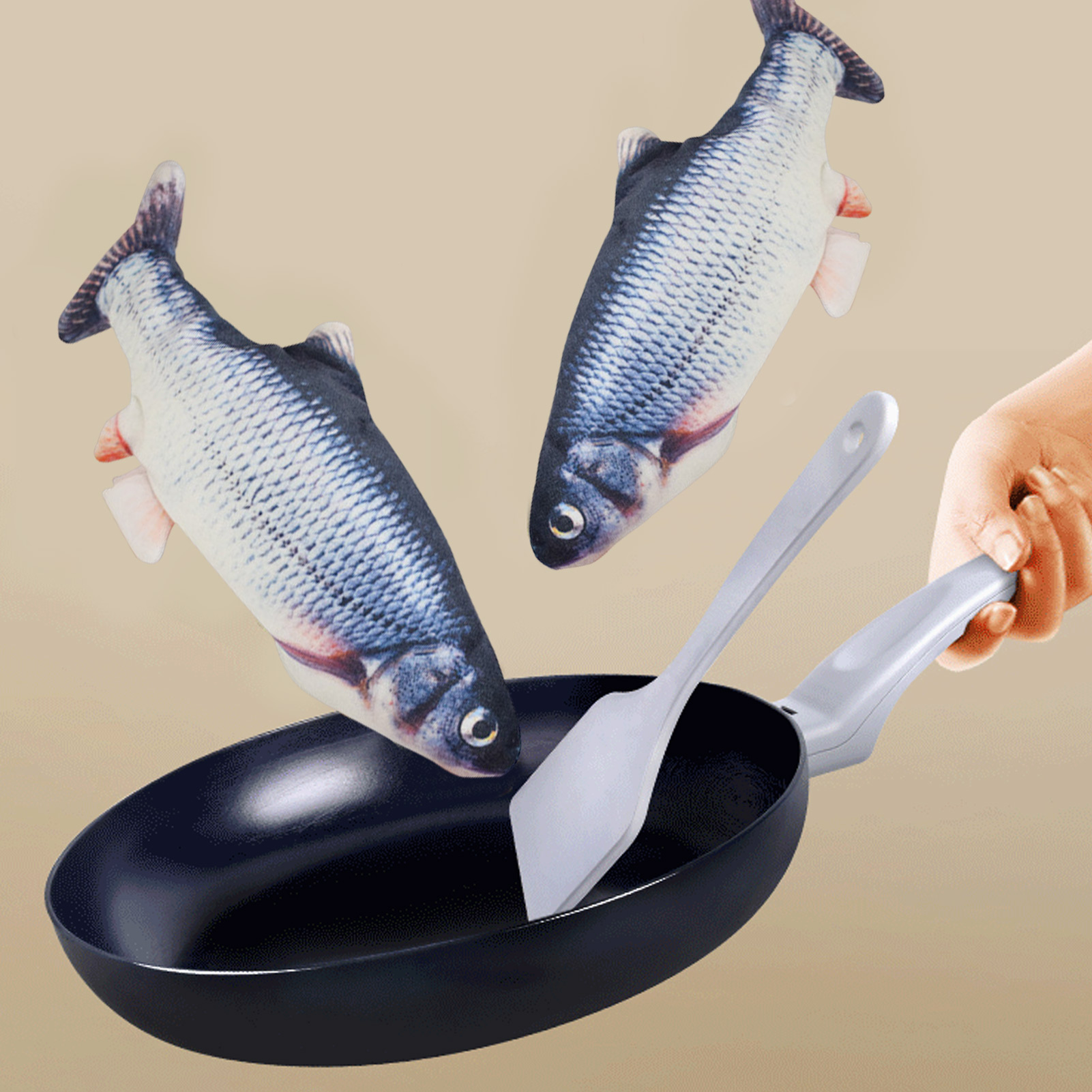 ألعاب القطط على شكل سمكة، سمكة - مراجعة Electric Floppy Fish Dog Toy وسعره