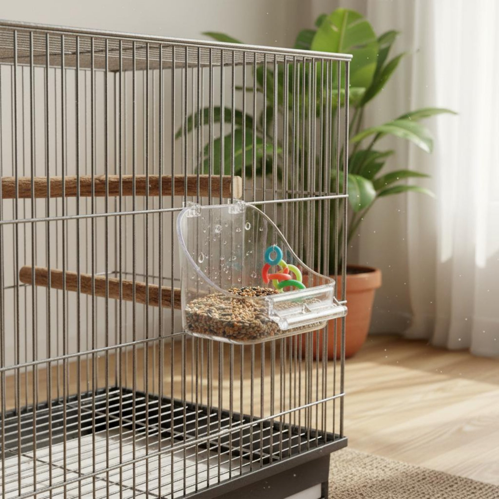 وعاء طعام للطيور قابل للإزالة  - مراجعة Pet Feeders وسعره