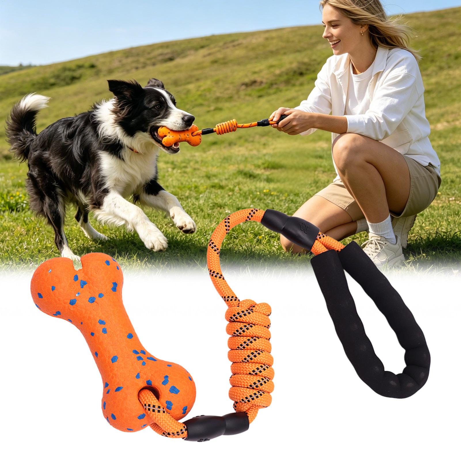 لعبة حبل للكلاب للعض والتخلص م - مراجعة Dog Rope Toy Aggressive Chewers وسعره