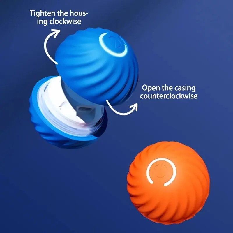 كرة حيوانات أليفة تفاعلية كهرب - مراجعة Automatic Moving Dog Ball وسعره