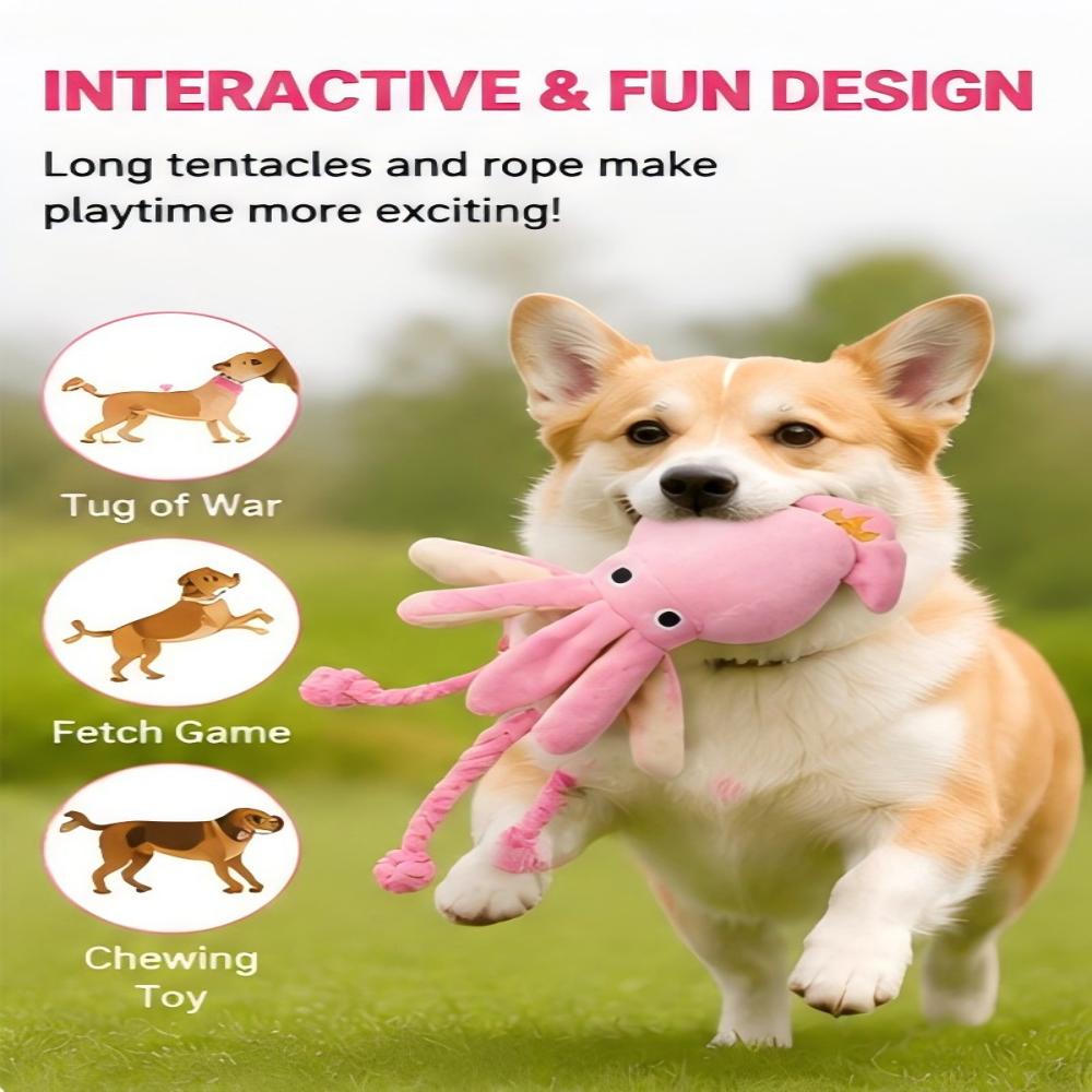 لعبة مضغ للكلاب على شكل أخطبوط - مراجعة Dog Rope Toy Aggressive Chewers وسعره