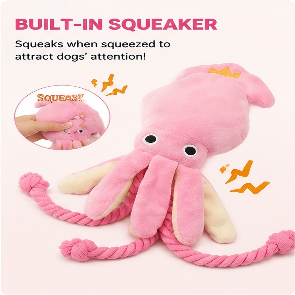 لعبة مضغ للكلاب على شكل أخطبوط - مراجعة Dog Rope Toy Aggressive Chewers وسعره