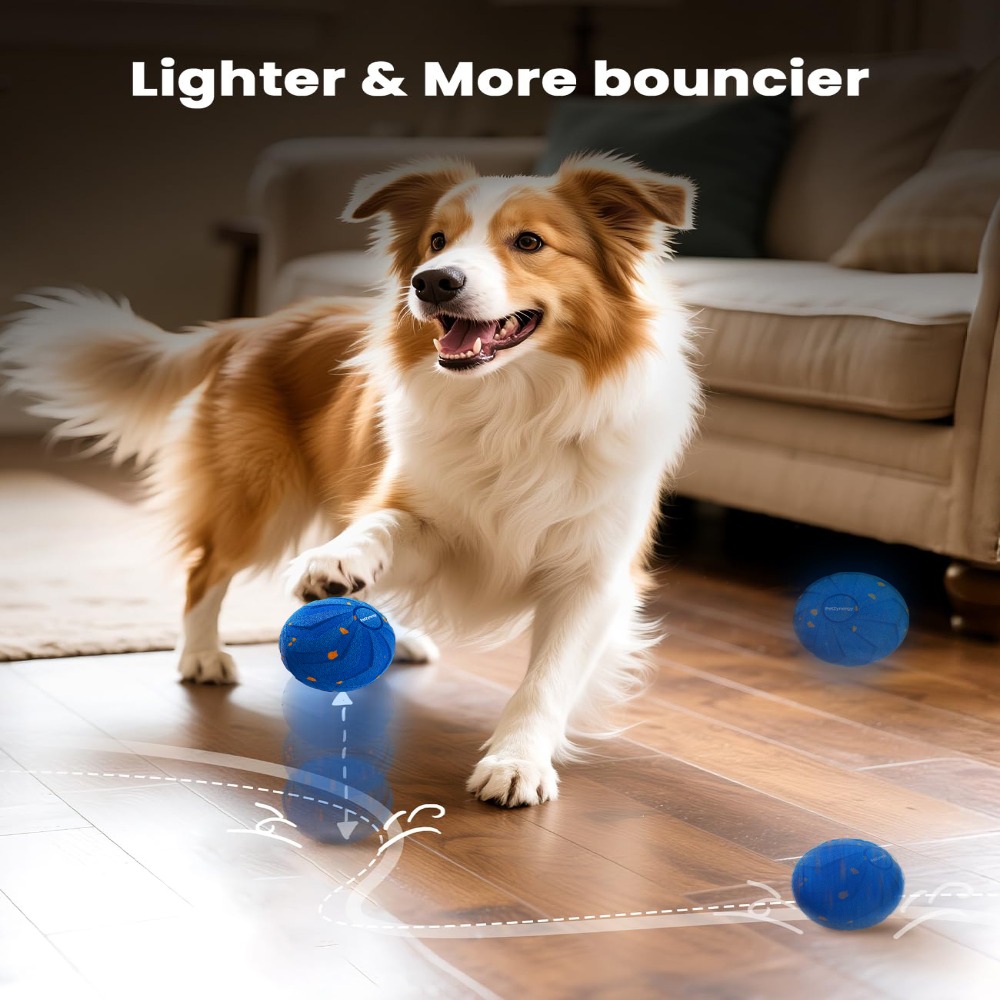 لعبة الكلب الذكية المقاومة للع - مراجعة Automatic Moving Dog Ball وسعره