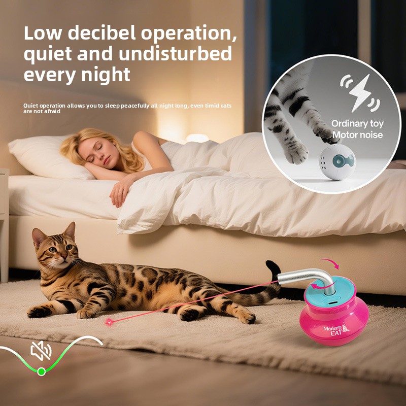 ألعاب القطط الأوتوماتيكية: عصي - مراجعة Laser Pointer Cat Toy Automatic وسعره