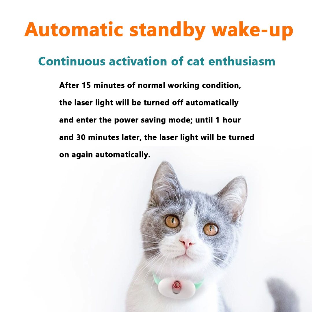 طوق مؤشر الليزر للقطط - لعبة إ - مراجعة Laser Pointer Cat Toy Automatic وسعره