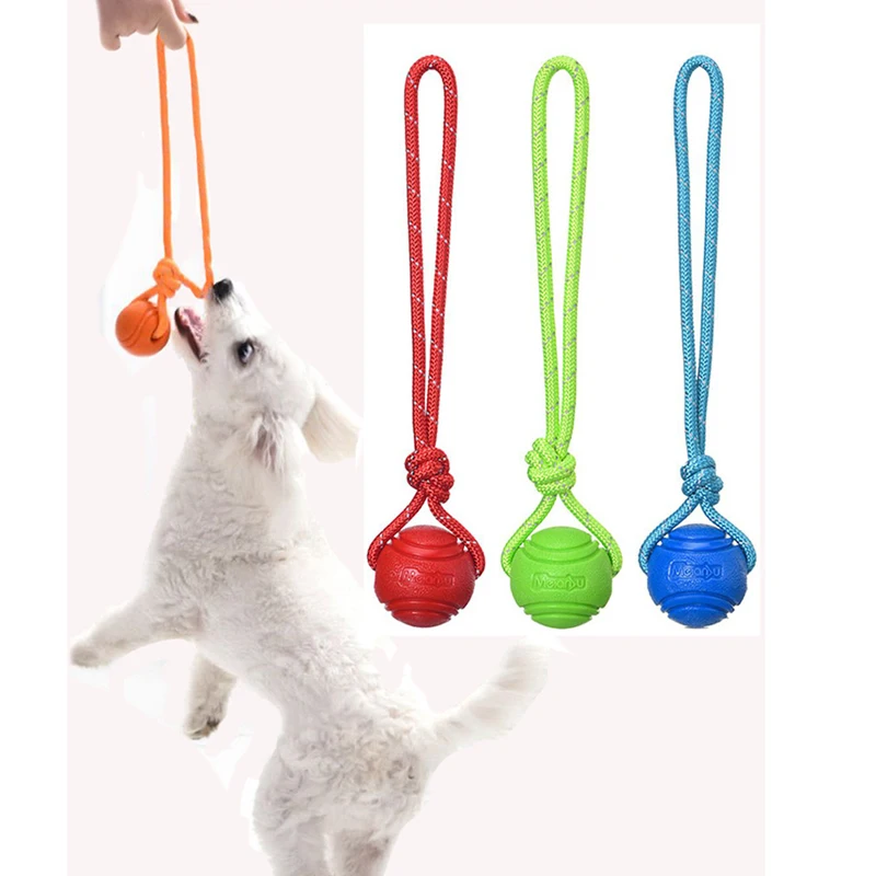 كرة تدريب الكلاب ، مصنوعة من ح - مراجعة Suction Cup Dog Tug Toy وسعره