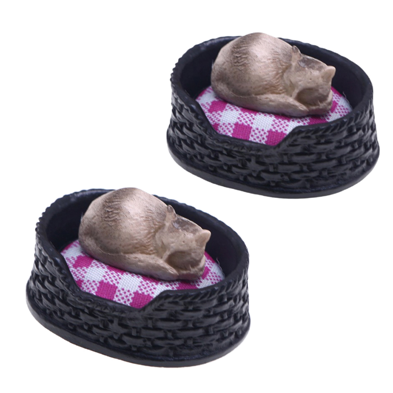 1/12 دمية محاكاة سرير قطة صغير - مراجعة Pet Beds وسعره