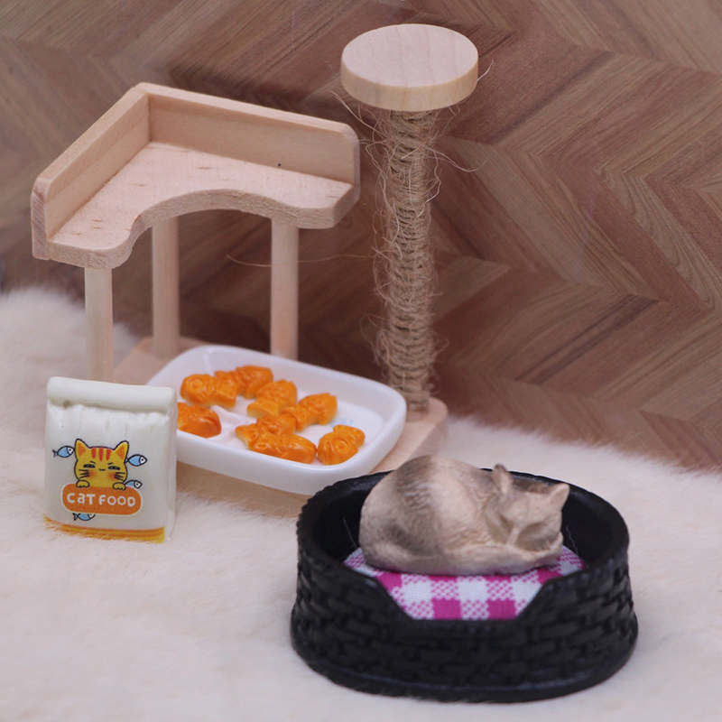 1/12 دمية محاكاة سرير قطة صغير - مراجعة Pet Beds وسعره