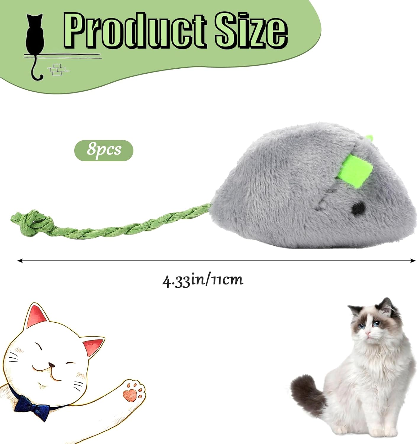 8 ألعاب تفاعلية للقطط والفأر م - مراجعة Catnip Interactive Plush Mouse وسعره