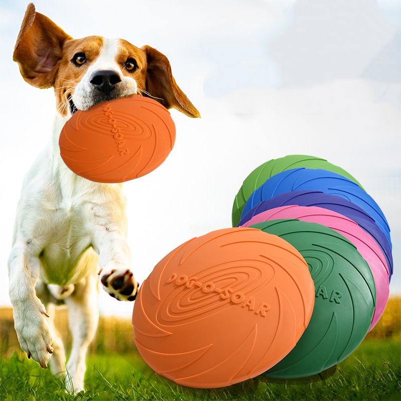 لعبة الصحن الطائر من السيليكون - مراجعة Flying Disc Dog Training Toy وسعره