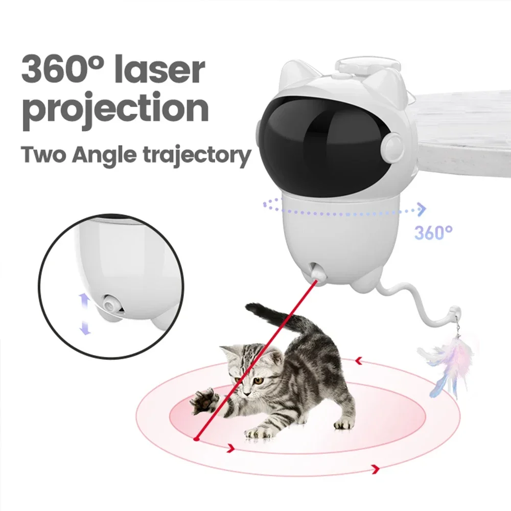 لعبة ليزر تفاعلية للقطط بزاوية - مراجعة Laser Pointer Cat Toy Automatic وسعره