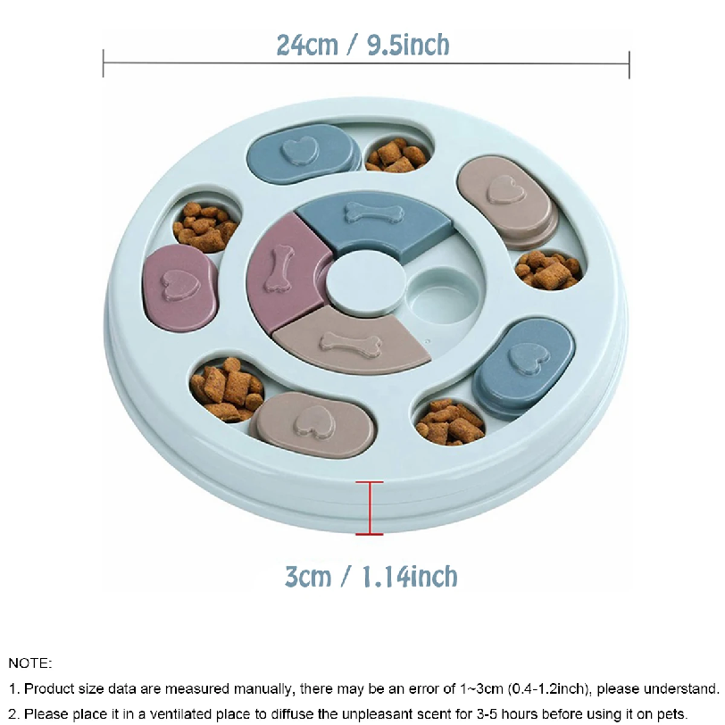 وعاء إخفاء طعام الكلاب، لعبة ت - مراجعة Dog Puzzle Feeder Toy وسعره
