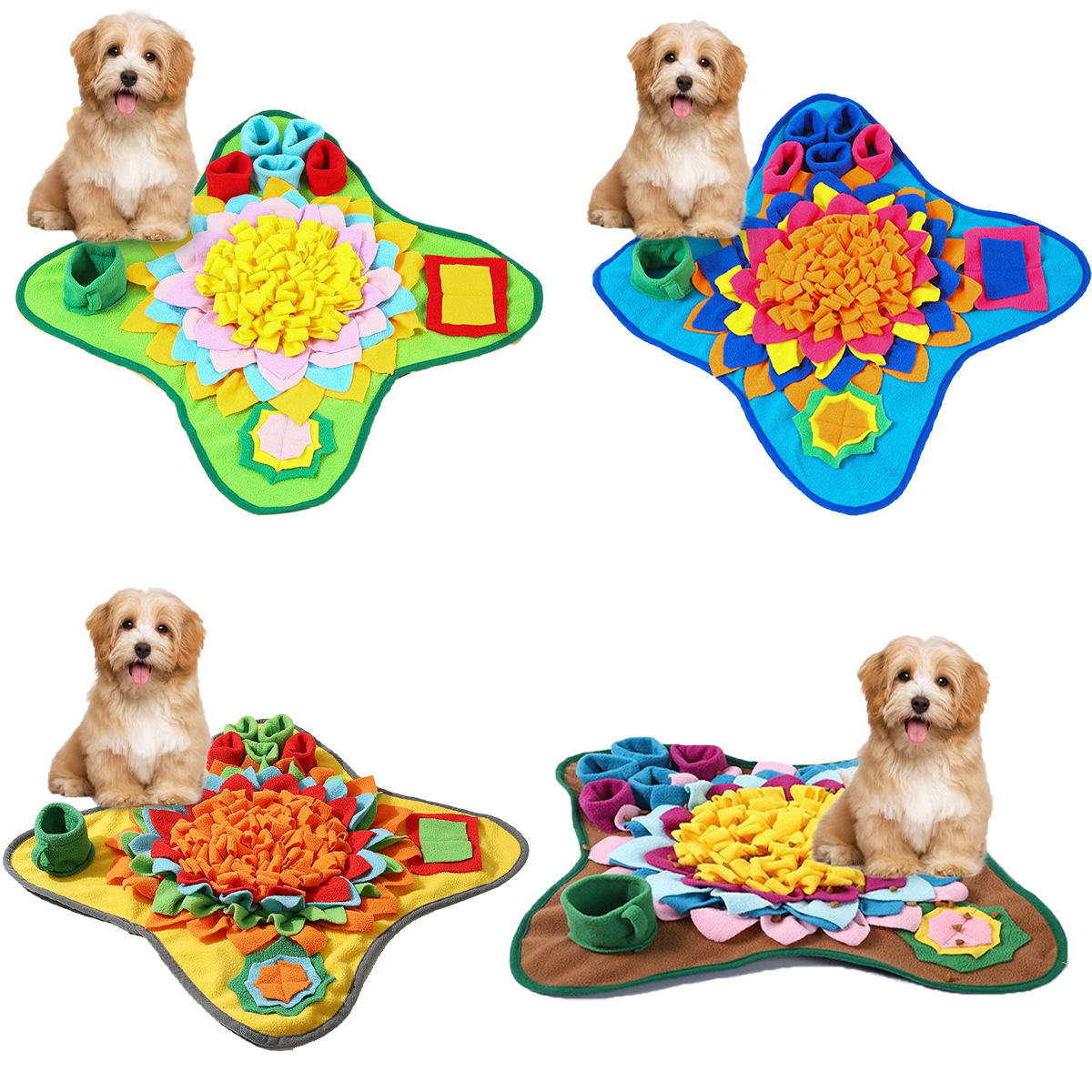 حصيرة سنفل الحيوانات الأليفة ا - مراجعة Dog Puzzle Feeder Toy وسعره