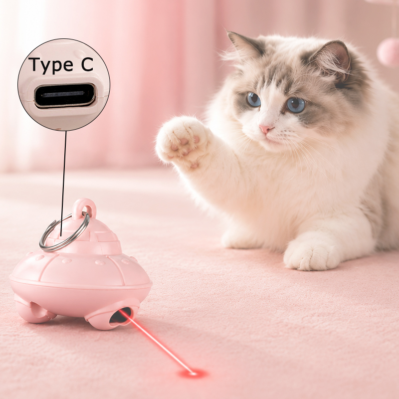 لعبة ليزر كهربائية للقطط تعمل  - مراجعة Laser Pointer Cat Toy Automatic وسعره