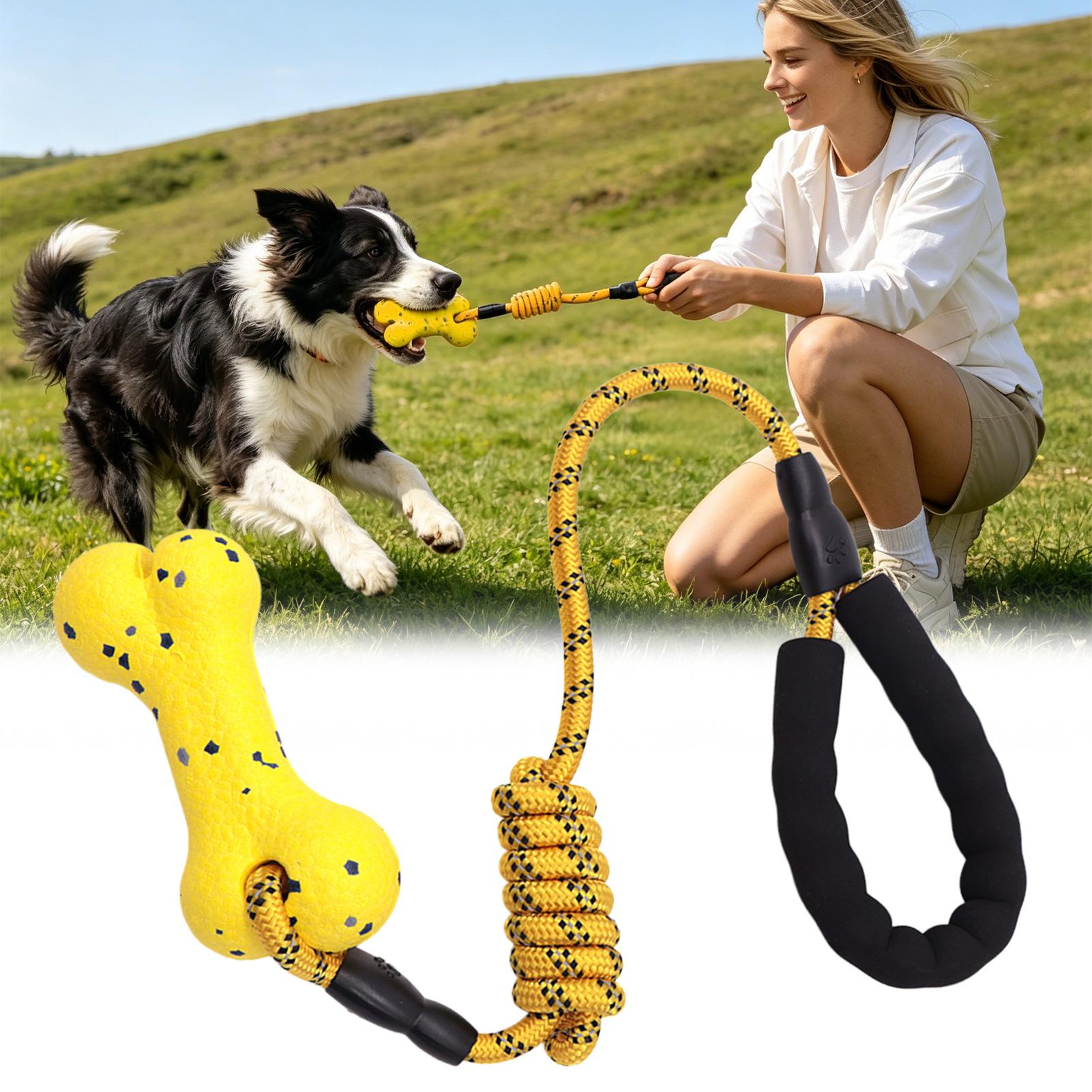 لعبة سحب الحبل للكلاب، لعبة عظ - مراجعة Dog Rope Toy Aggressive Chewers وسعره