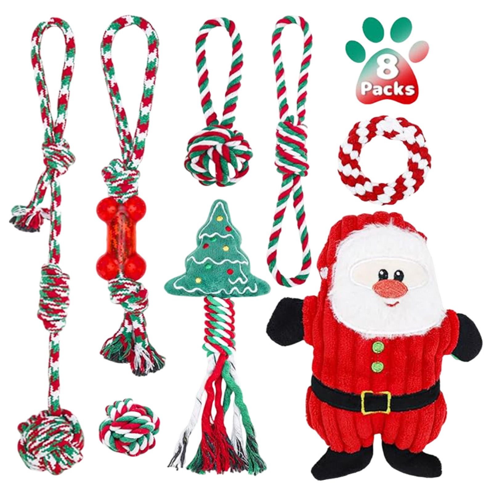 مجموعة ألعاب حبلية للكلاب للمض - مراجعة Dog Rope Toy Aggressive Chewers وسعره